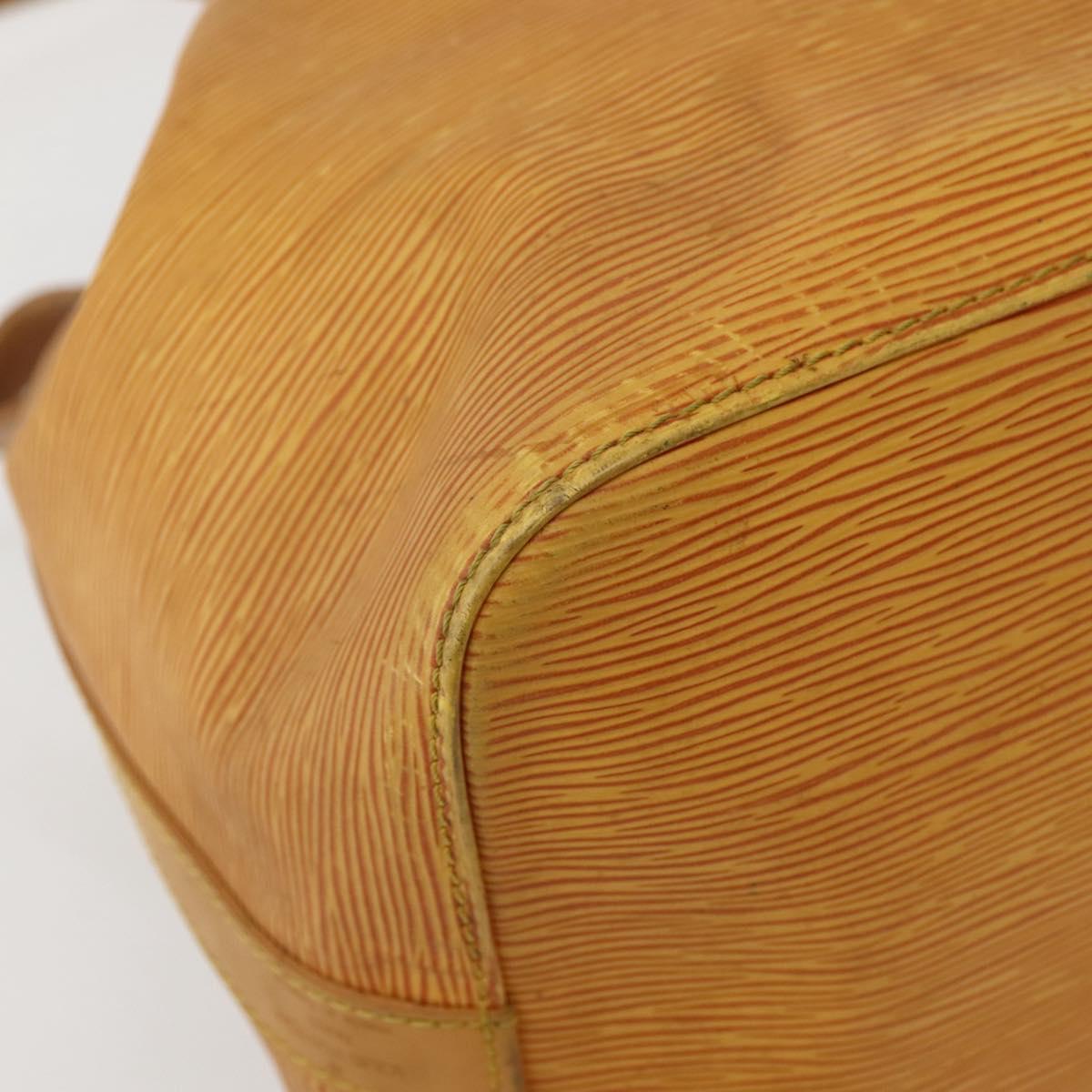 LOUIS VUITTON Epi Petit Noe Shoulder Bag Yellow M44109 LV Auth BA5660