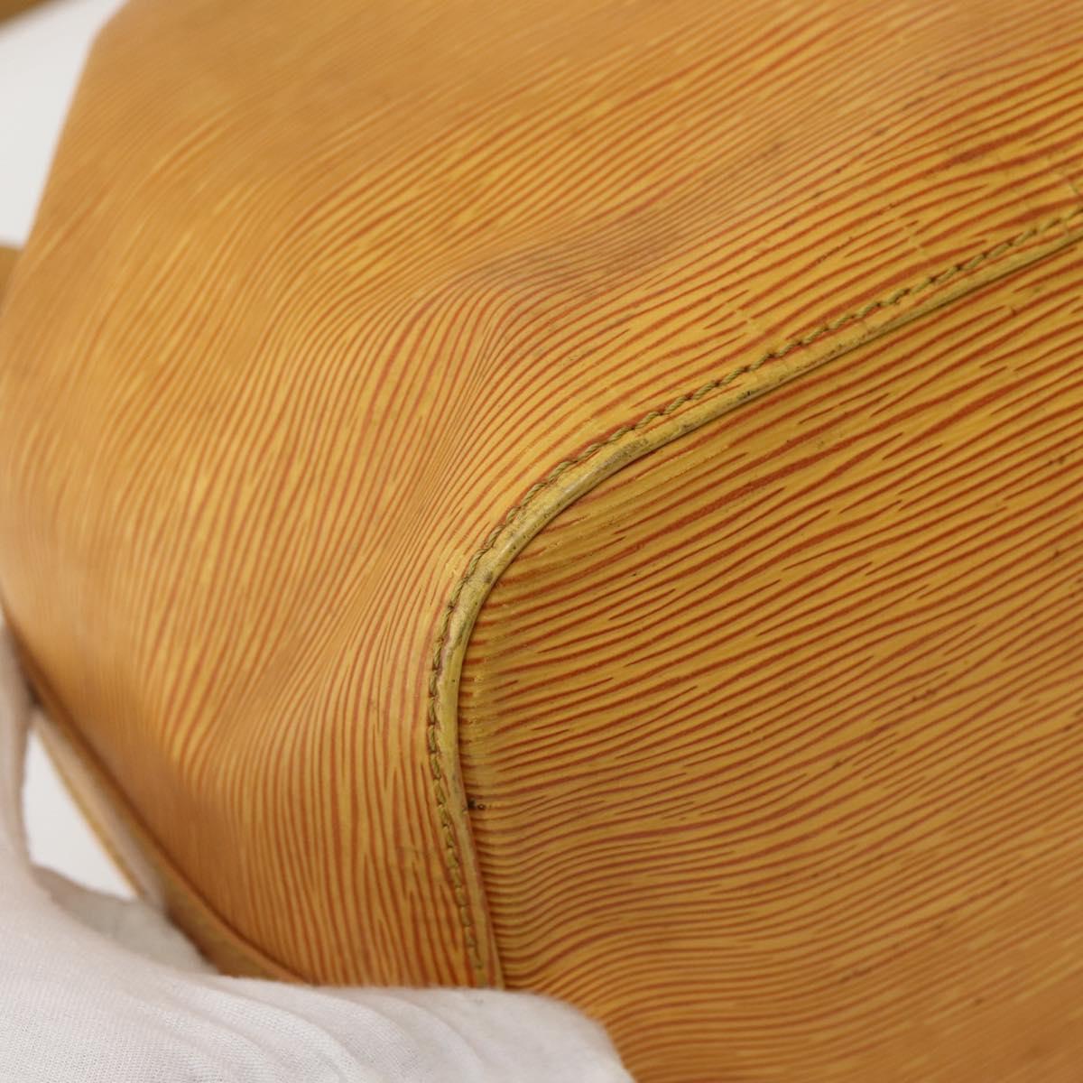 LOUIS VUITTON Epi Petit Noe Shoulder Bag Yellow M44109 LV Auth BA5660