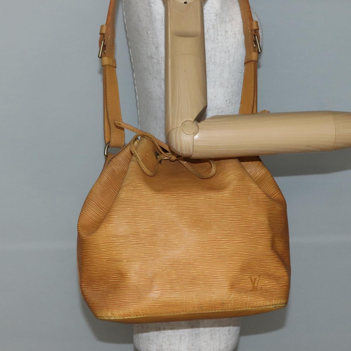 LOUIS VUITTON Epi Petit Noe Shoulder Bag Yellow M44109 LV Auth BA5660