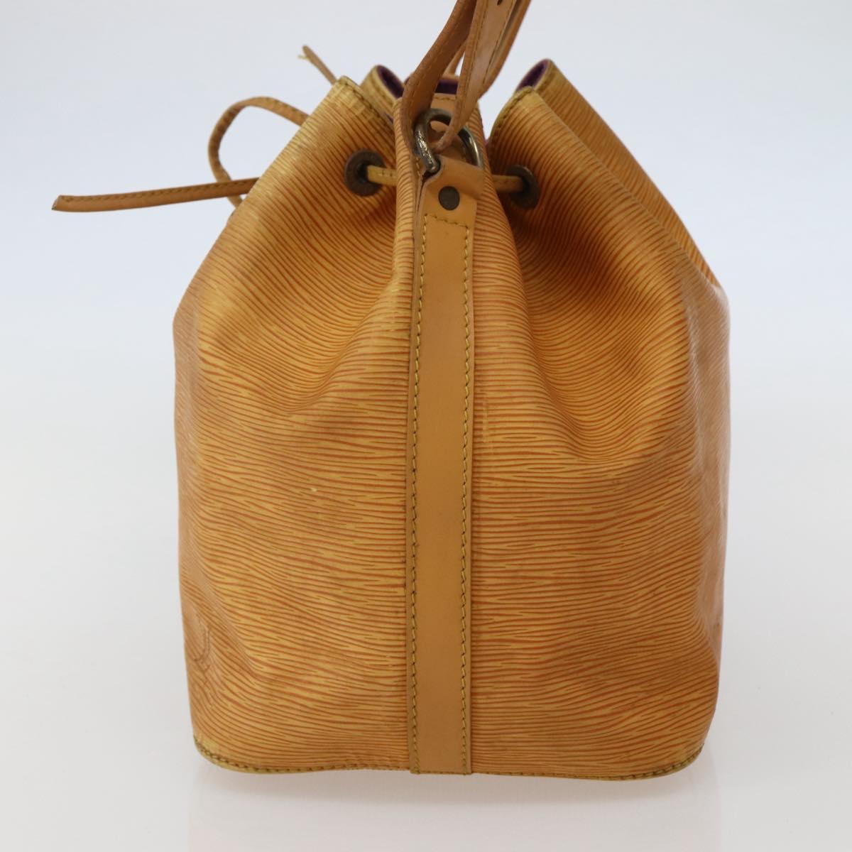 LOUIS VUITTON Epi Petit Noe Shoulder Bag Yellow M44109 LV Auth BA5660