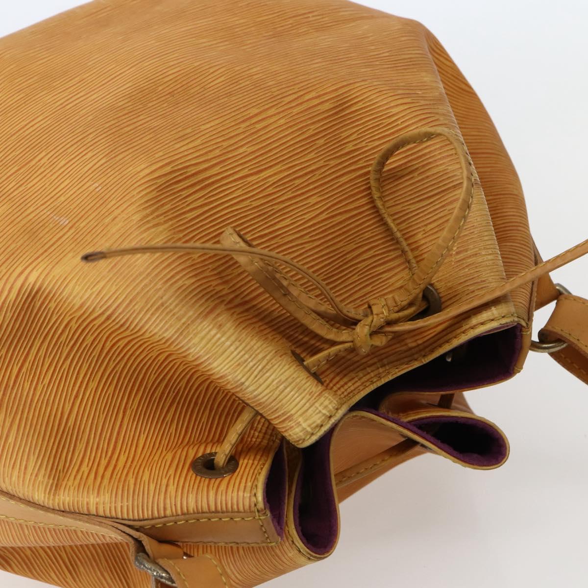 LOUIS VUITTON Epi Petit Noe Shoulder Bag Yellow M44109 LV Auth BA5660