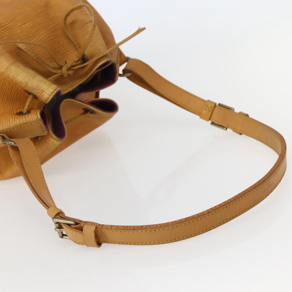 LOUIS VUITTON Epi Petit Noe Shoulder Bag Yellow M44109 LV Auth BA5660