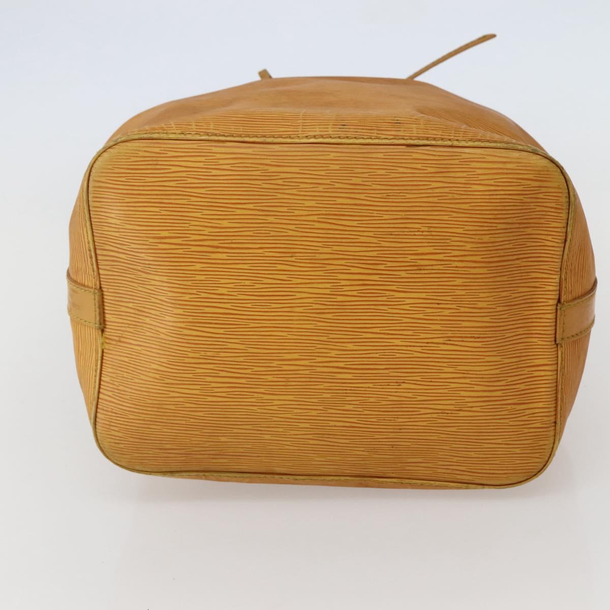 LOUIS VUITTON Epi Petit Noe Shoulder Bag Yellow M44109 LV Auth BA5660