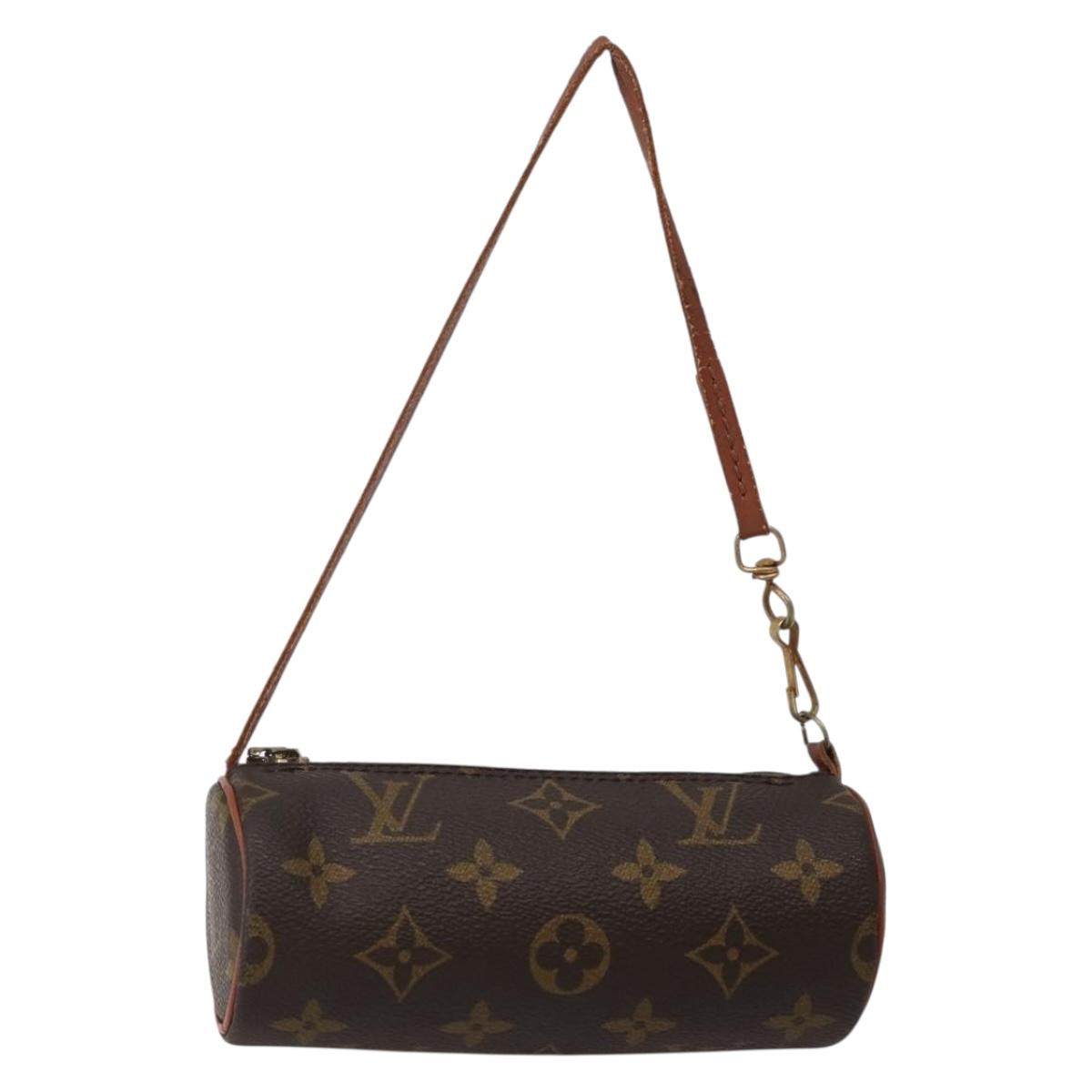 LOUIS VUITTON Monogram Papillon Pouch LV Auth BA5663