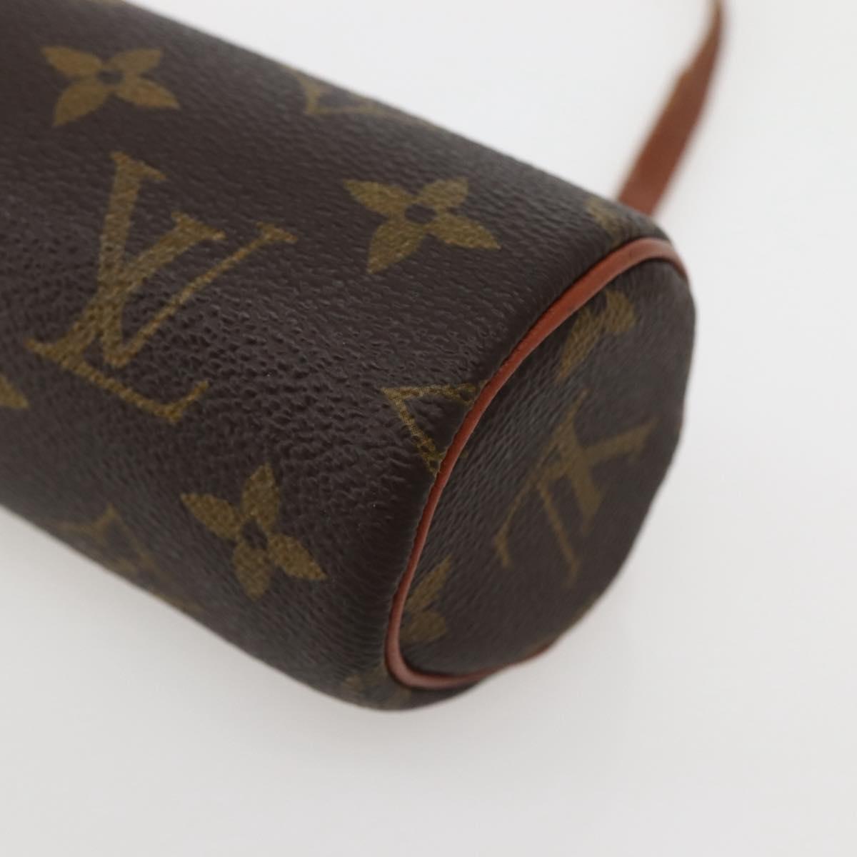 LOUIS VUITTON Monogram Papillon Pouch LV Auth BA5663