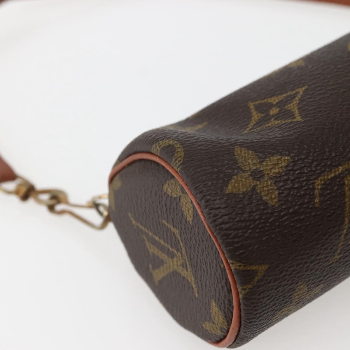 LOUIS VUITTON Monogram Papillon Pouch LV Auth BA5663