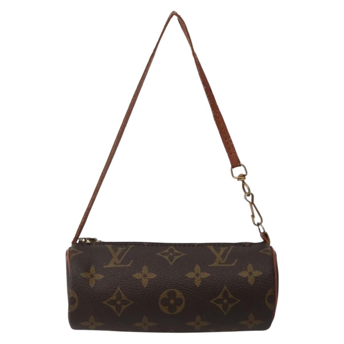 LOUIS VUITTON Monogram Papillon Pouch LV Auth BA5663