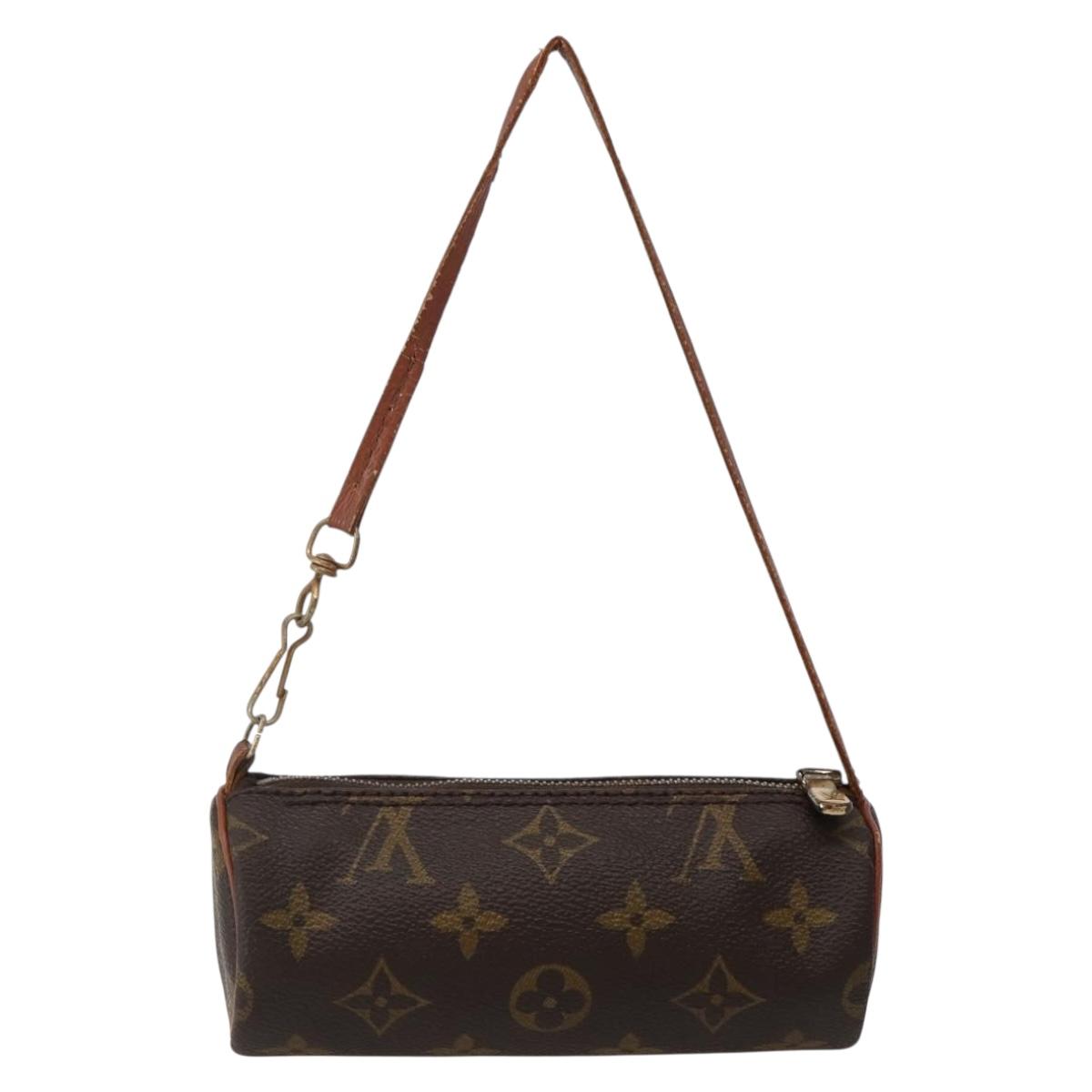 LOUIS VUITTON Monogram Papillon Pouch LV Auth BA5663