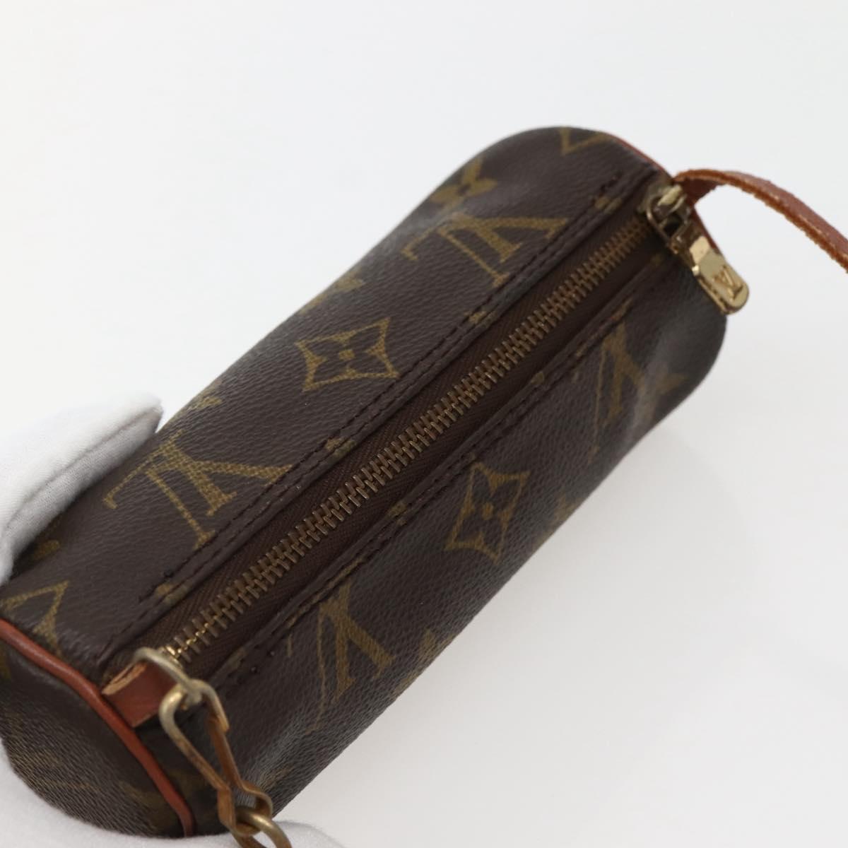 LOUIS VUITTON Monogram Papillon Pouch LV Auth BA5663