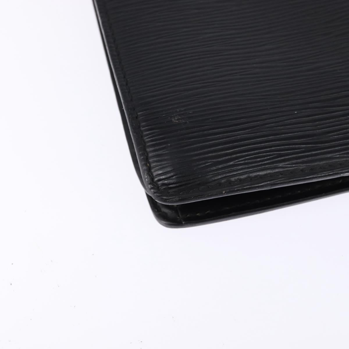 LOUIS VUITTON Epi Serviette Conseiller Business Bag Black M54422 LV Auth BA5667
