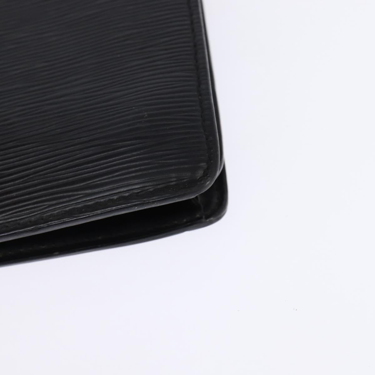 LOUIS VUITTON Epi Serviette Conseiller Business Bag Black M54422 LV Auth BA5667