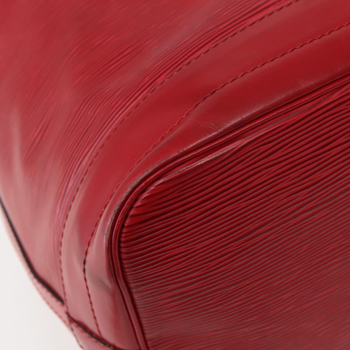 LOUIS VUITTON Epi Noe Shoulder Bag Red M44007 LV Auth BA5668