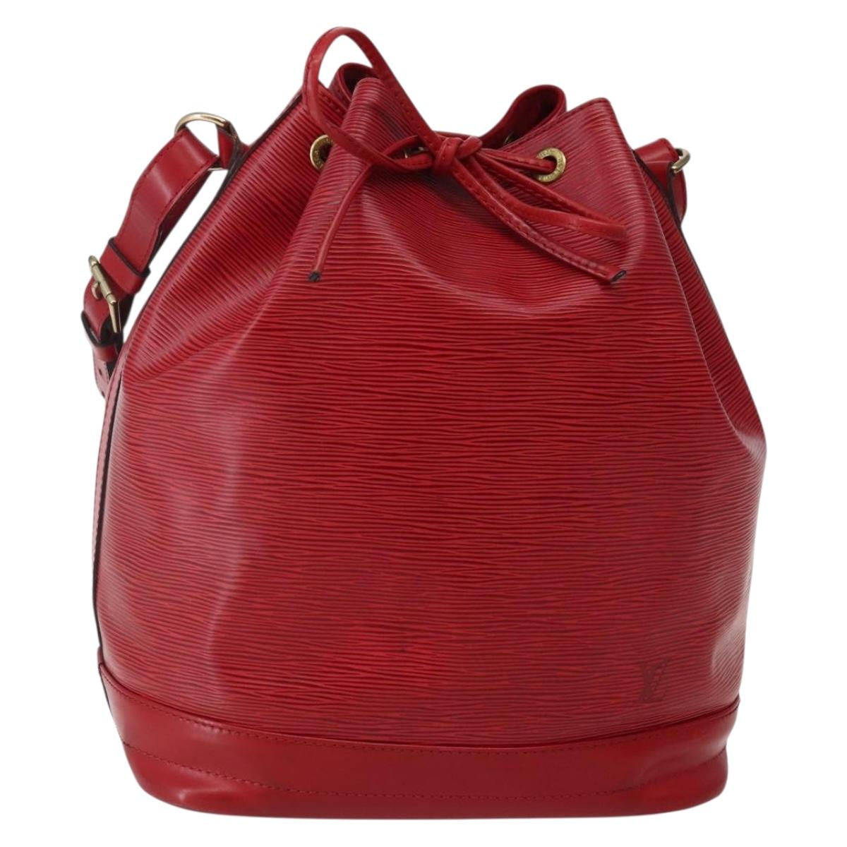 LOUIS VUITTON Epi Noe Shoulder Bag Red M44007 LV Auth BA5668
