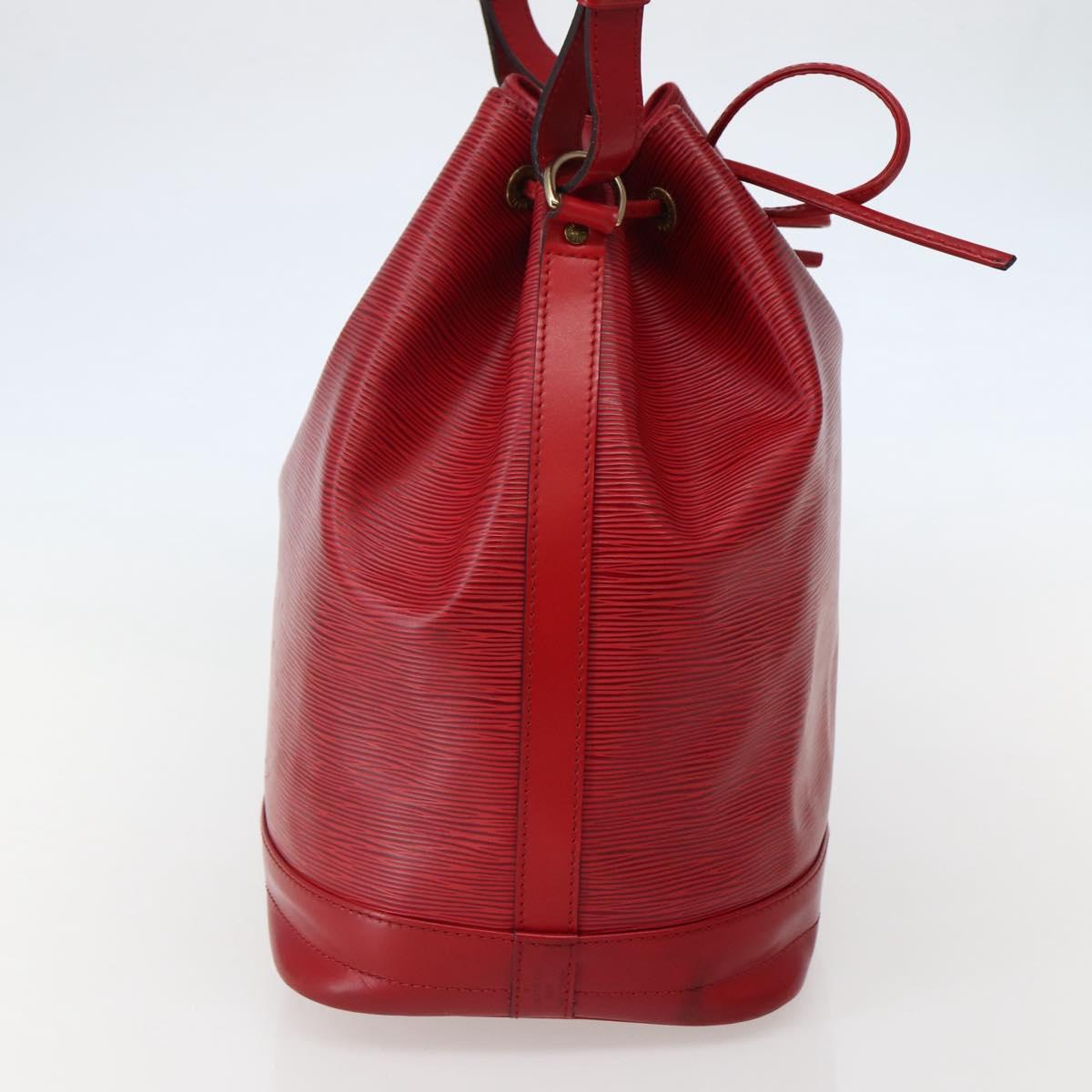 LOUIS VUITTON Epi Noe Shoulder Bag Red M44007 LV Auth BA5668
