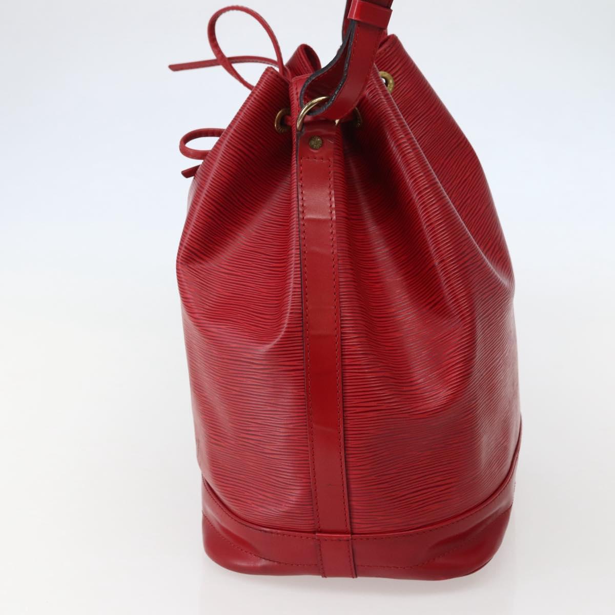 LOUIS VUITTON Epi Noe Shoulder Bag Red M44007 LV Auth BA5668