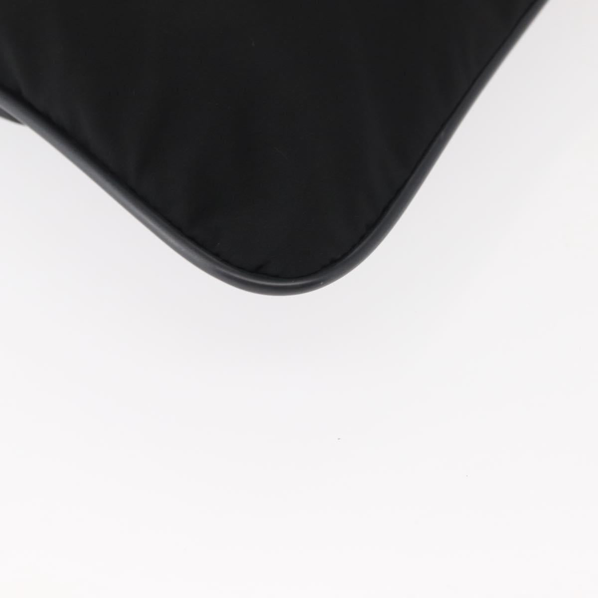 PRADA Sports Shoulder Bag Nylon Black Silver Auth BA5671