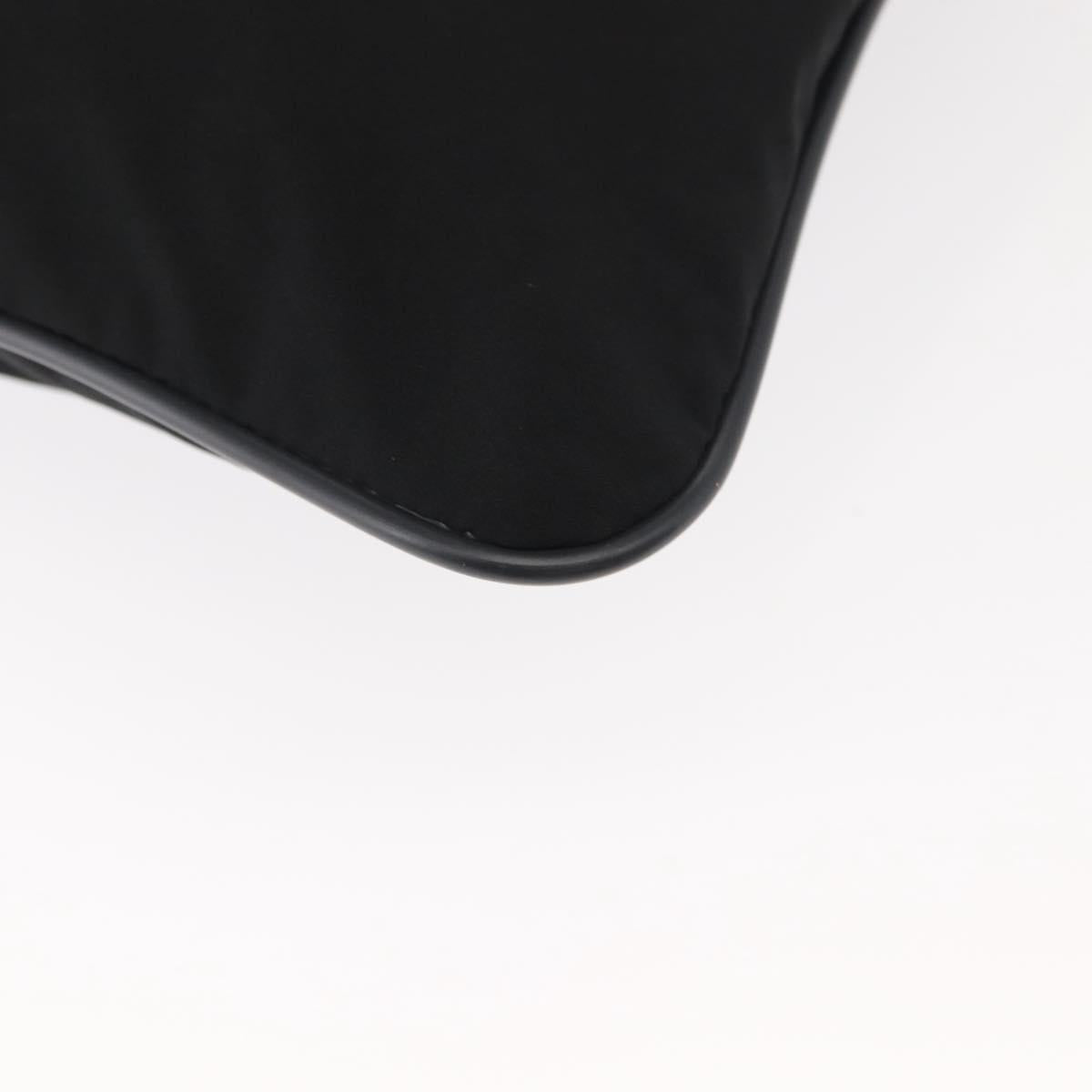 PRADA Sports Shoulder Bag Nylon Black Silver Auth BA5671