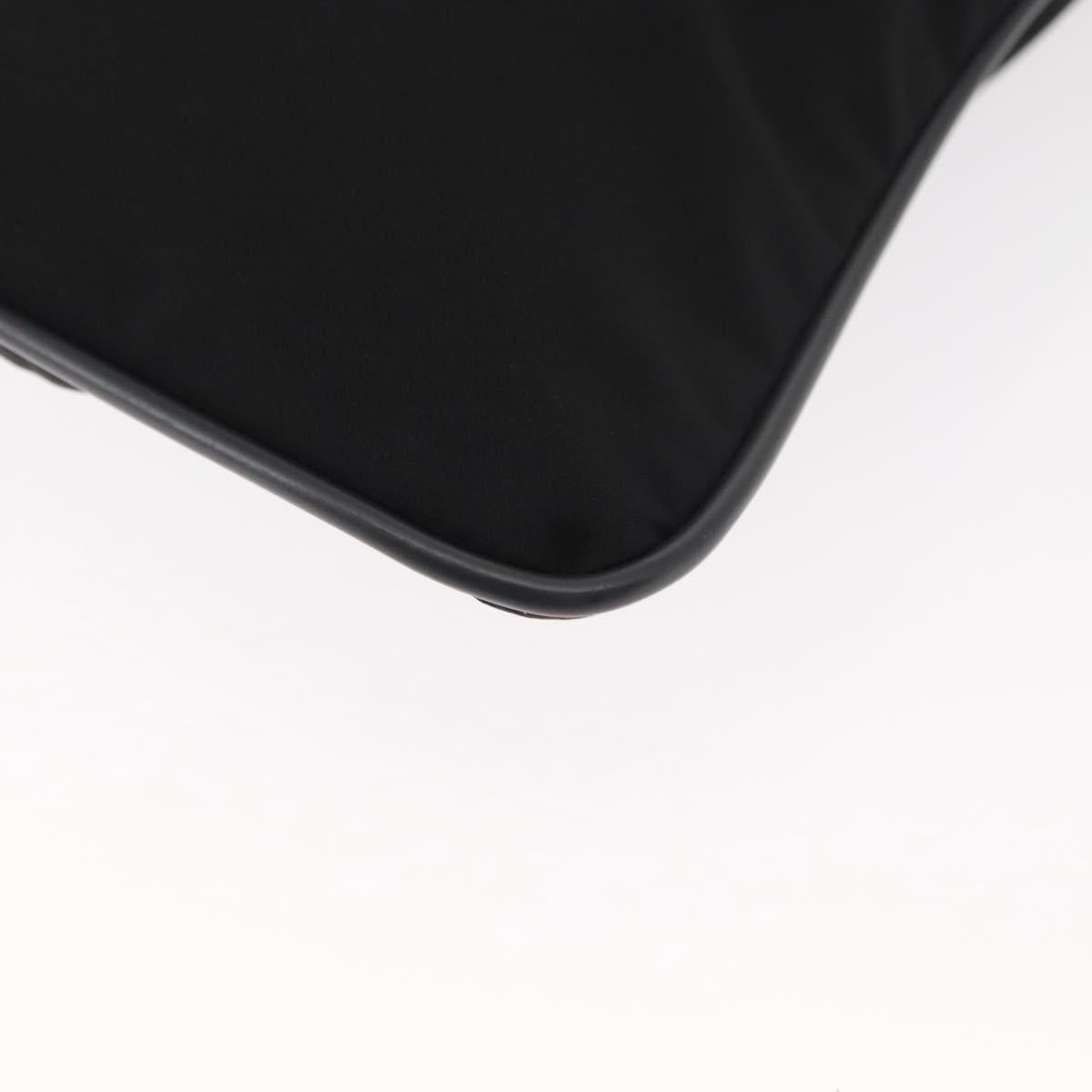 PRADA Sports Shoulder Bag Nylon Black Silver Auth BA5671