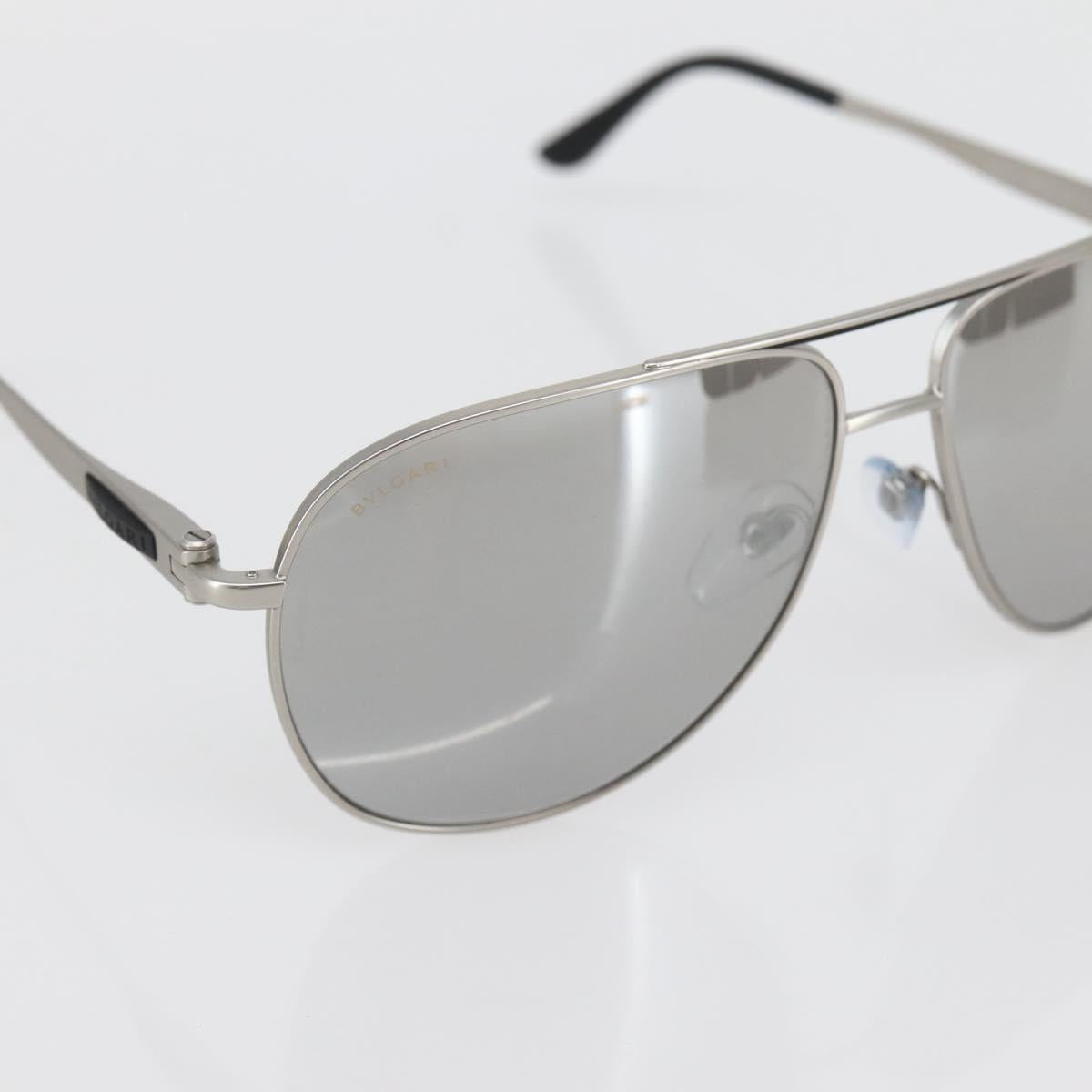 BVLGARI Sunglasses Plastic Gray Silver Auth BA5675