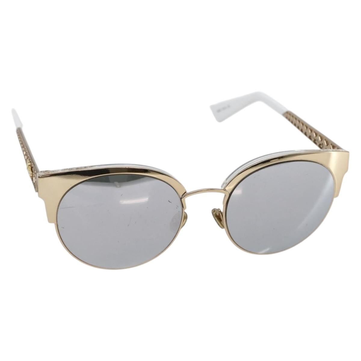 Christian Dior Sunglasses Plastic Gold J5GDC Auth BA5676