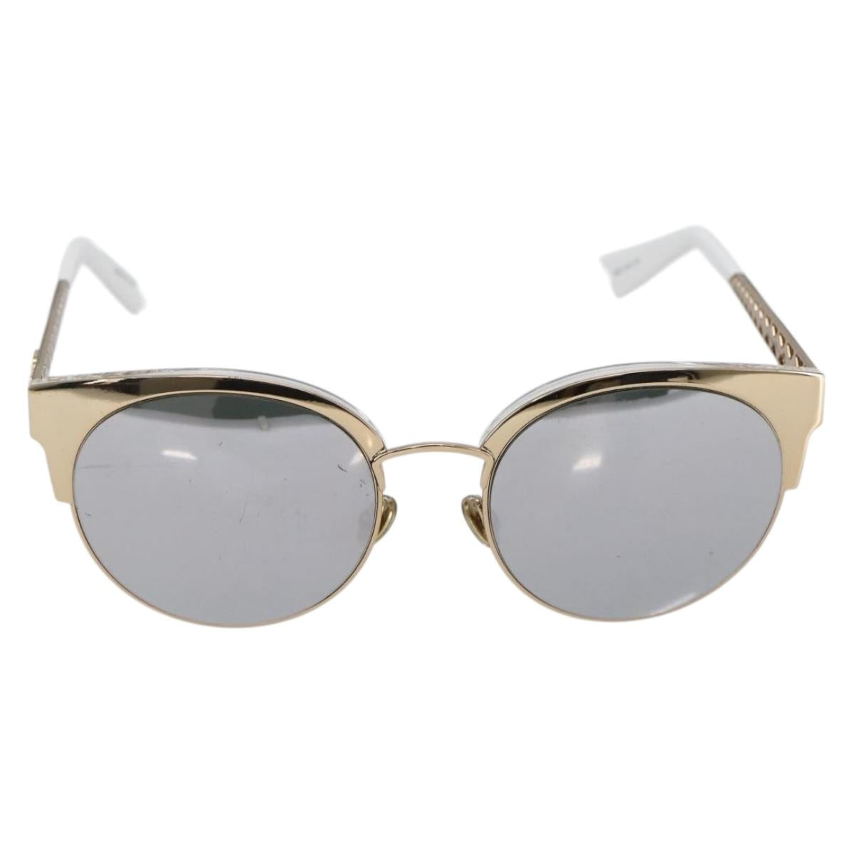 Christian Dior Sunglasses Plastic Gold J5GDC Auth BA5676