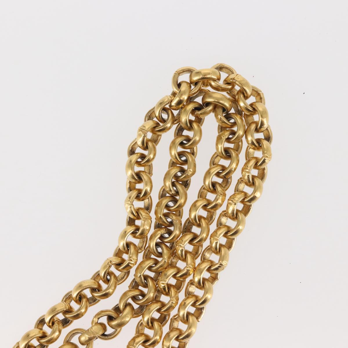 Salvatore Ferragamo Necklace Metal Gold Auth BA5679