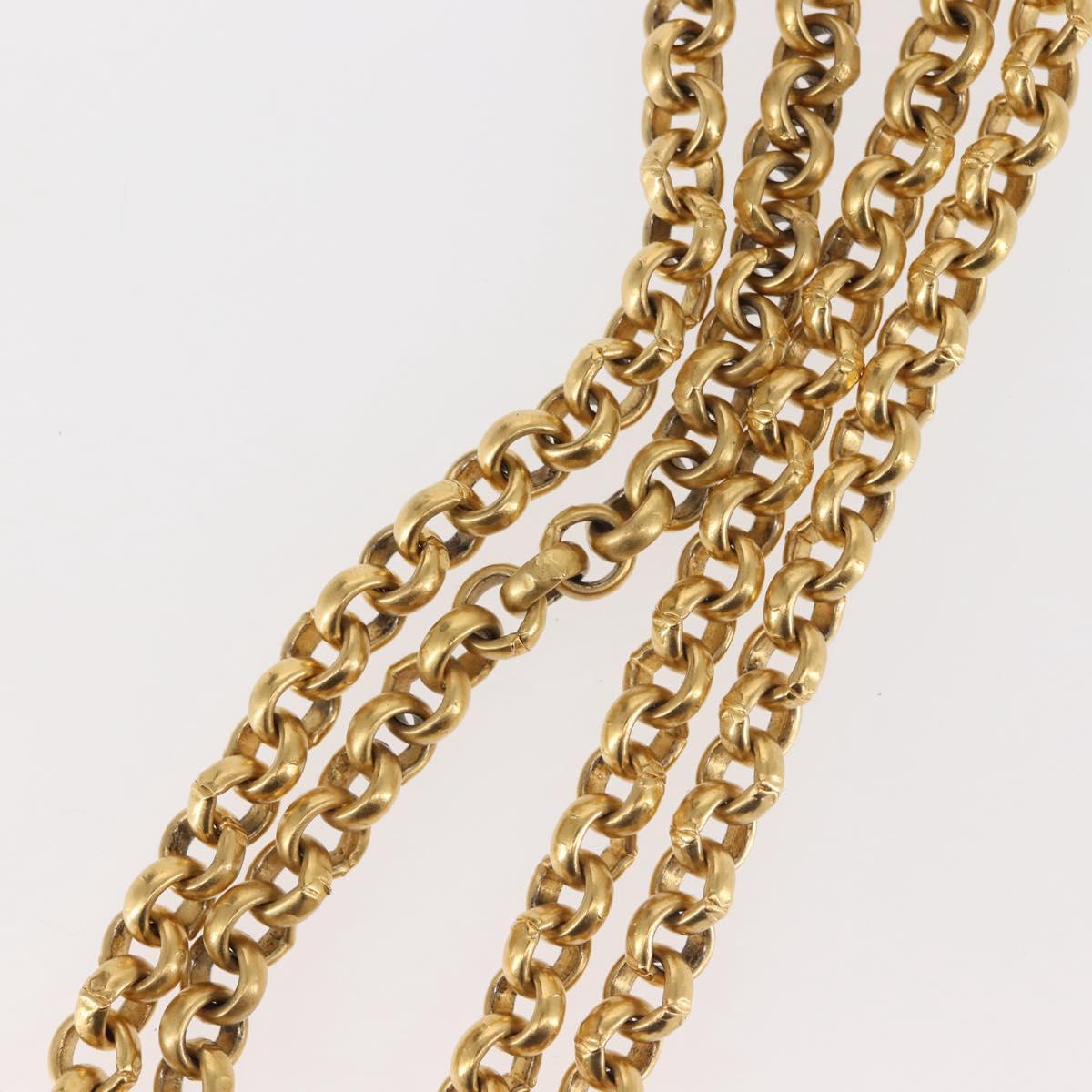 Salvatore Ferragamo Necklace Metal Gold Auth BA5679