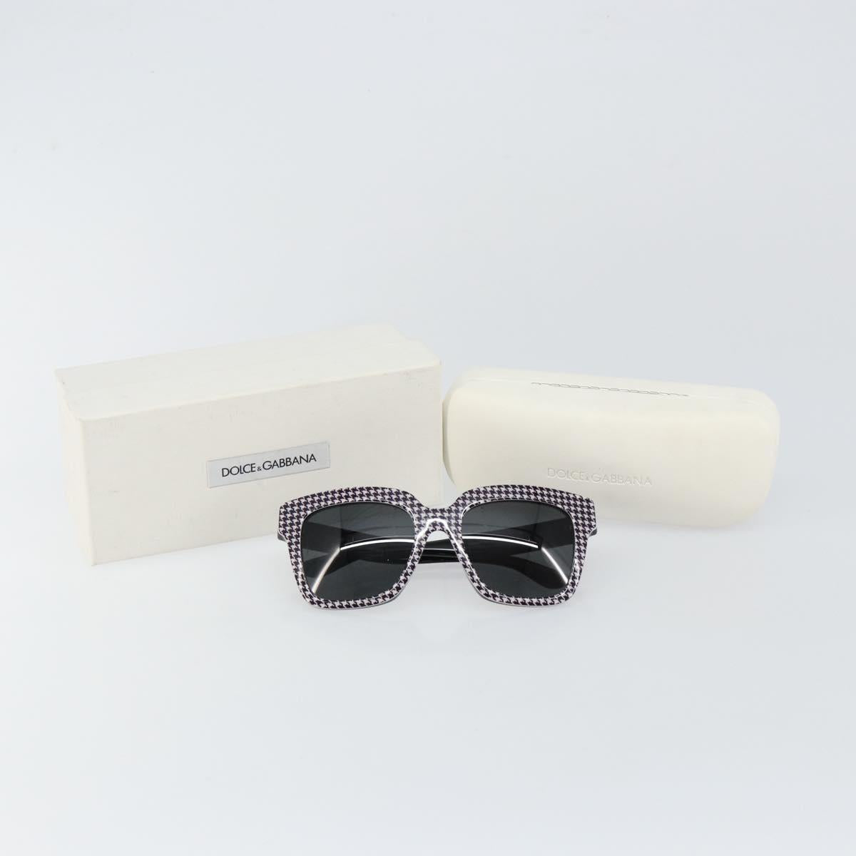 DOLCE&GABBANA Sunglasses Plastic Black Auth BA5680