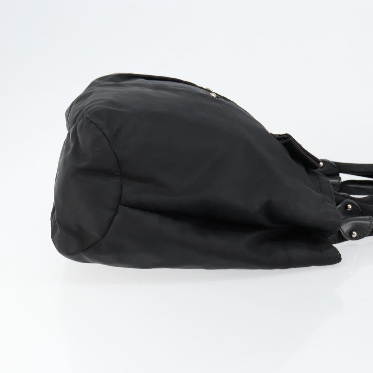 Salvatore Ferragamo Vala Hand Bag Leather Black Gold Auth BA5683