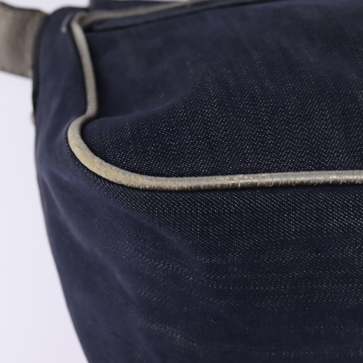 Chloe Shoulder Bag Denim Blue Auth BA5698