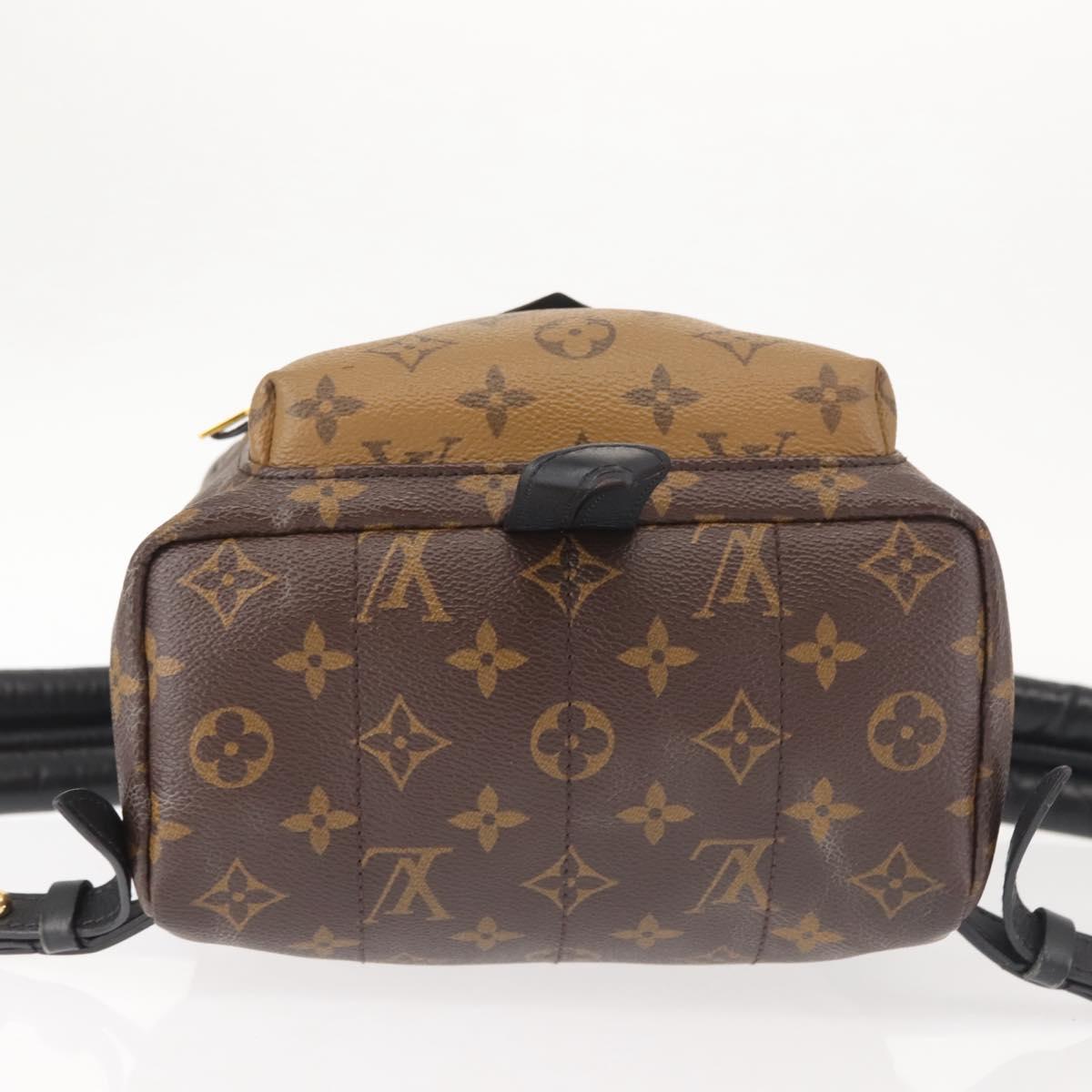 LOUIS VUITTON Monogram Reverse Palm Springs PM Backpack M44870 LV Auth BA5723