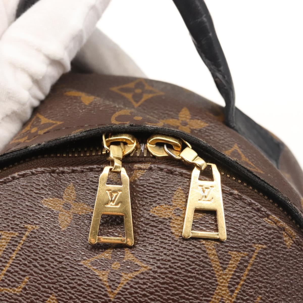 LOUIS VUITTON Monogram Reverse Palm Springs PM Backpack M44870 LV Auth BA5723