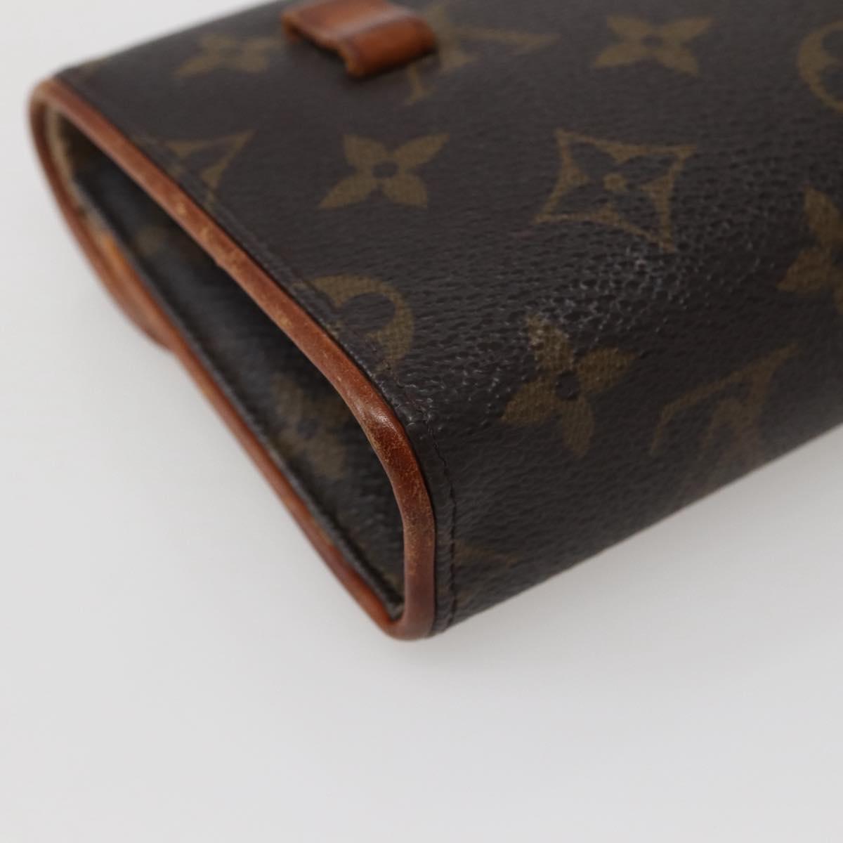 LOUIS VUITTON Monogram Pochette Florentine Waist bag M51855 LV Auth BA5731