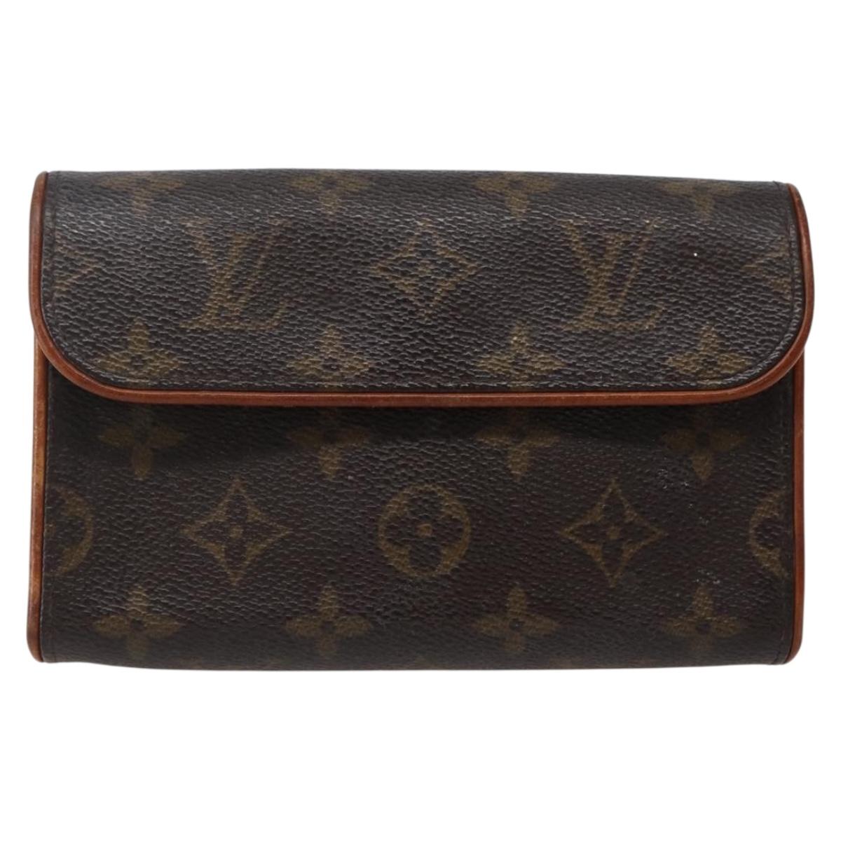 LOUIS VUITTON Monogram Pochette Florentine Waist bag M51855 LV Auth BA5731