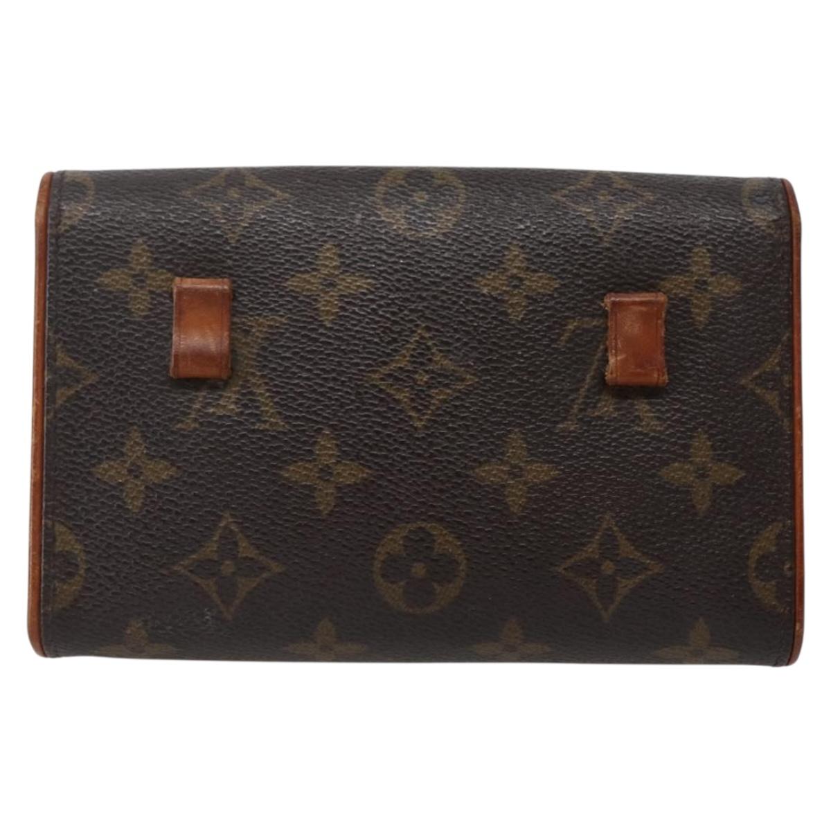 LOUIS VUITTON Monogram Pochette Florentine Waist bag M51855 LV Auth BA5731