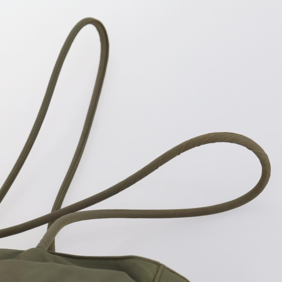 PRADA Bag Nylon 2Set Khaki Beige Auth BA5760