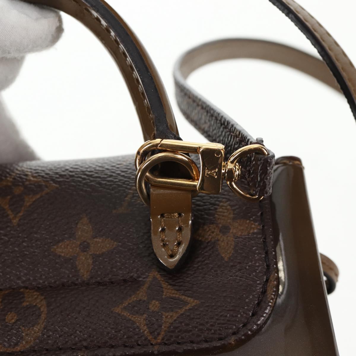 LOUIS VUITTON Monogram Vernis Hot Springs Backpack Khaki M54389 LV Auth BA5768V