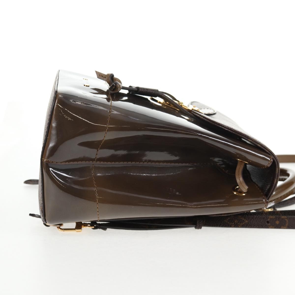 LOUIS VUITTON Monogram Vernis Hot Springs Backpack Khaki M54389 LV Auth BA5768A