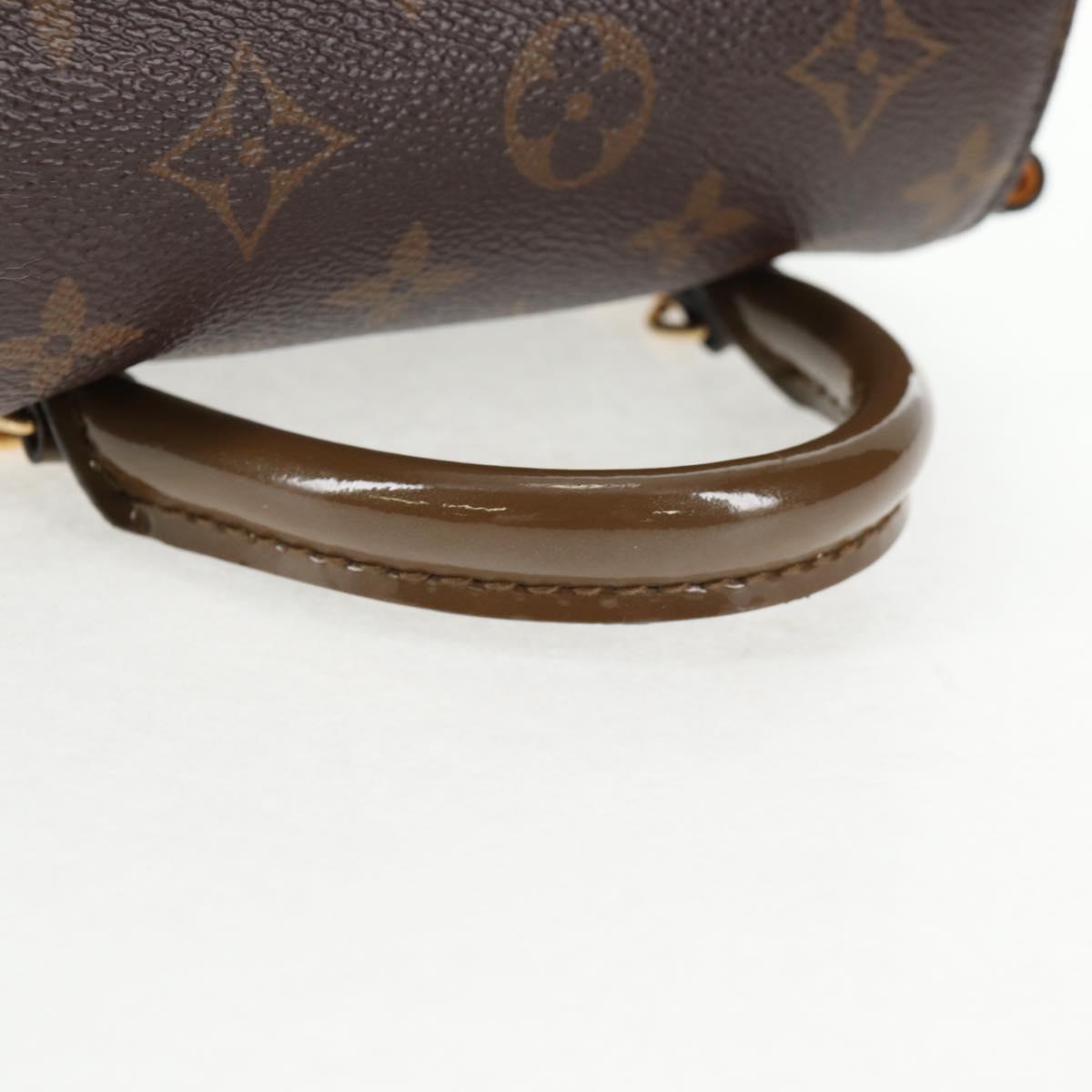LOUIS VUITTON Monogram Vernis Hot Springs Backpack Khaki M54389 LV Auth BA5768V