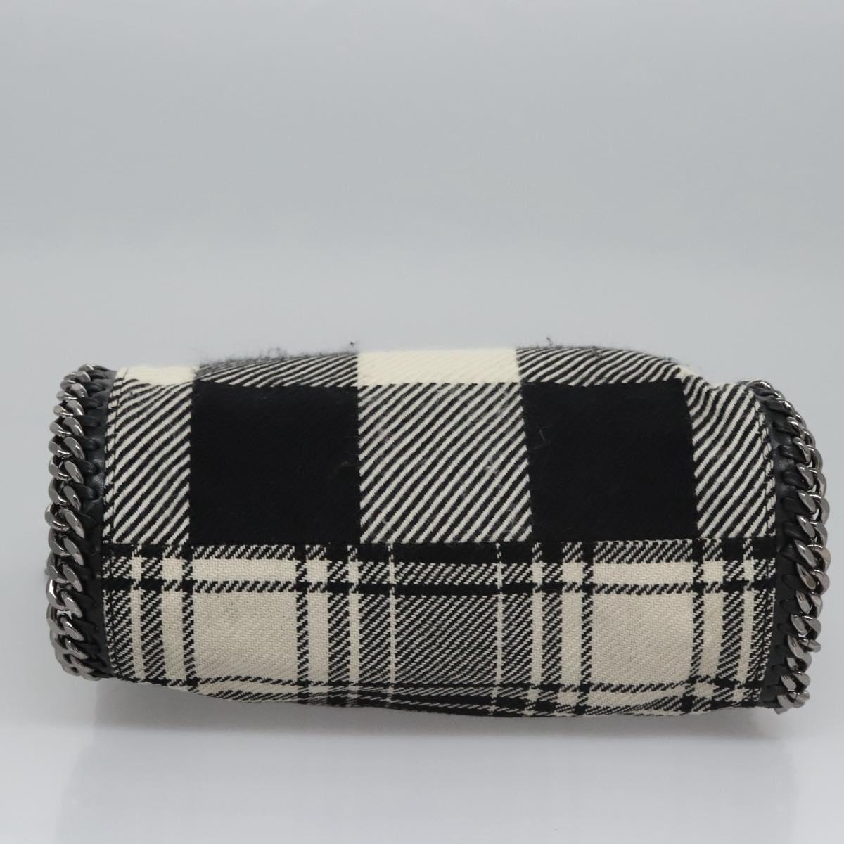 Stella MacCartney Chain Hand Bag Cotton 2way Black Auth BA579