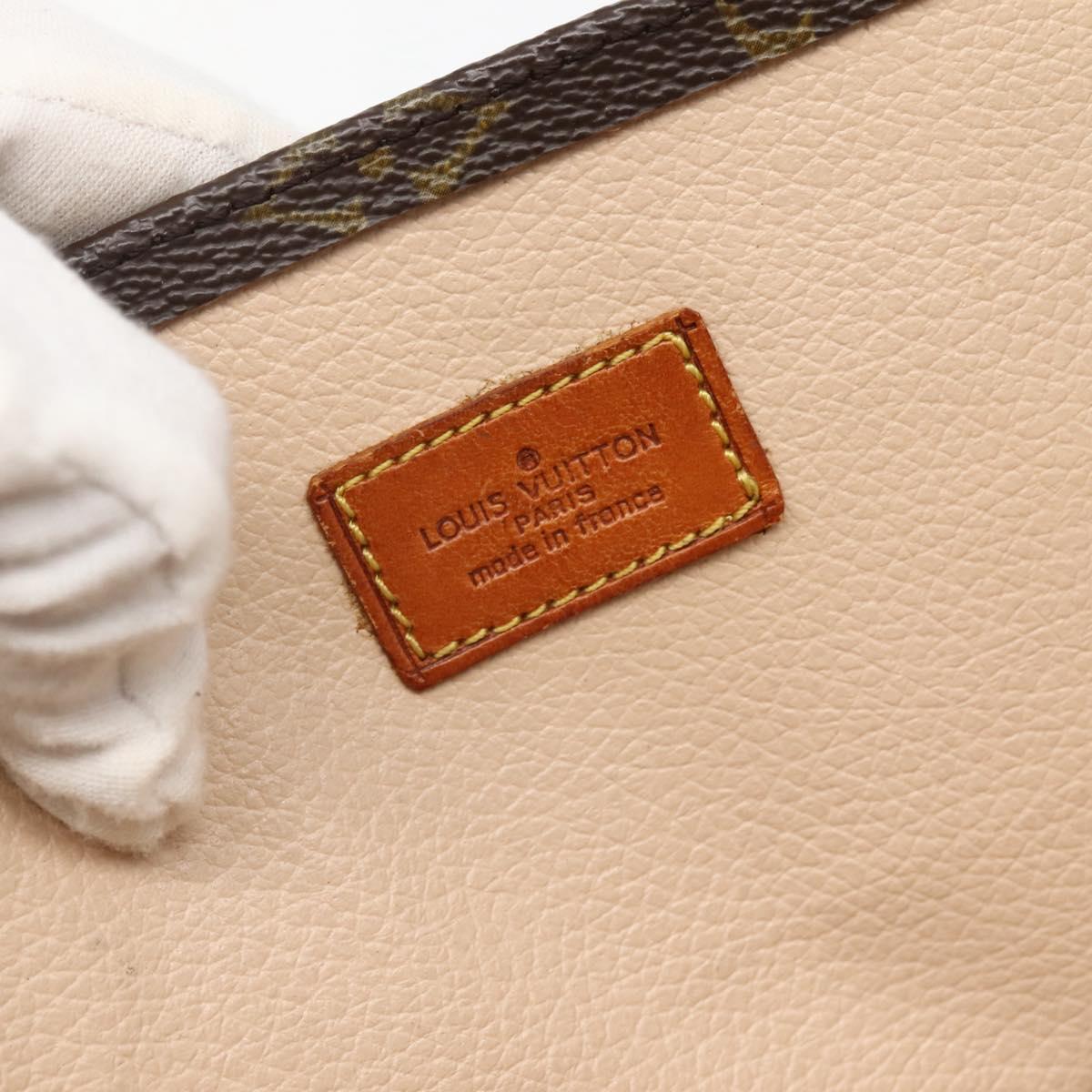 LOUIS VUITTON Monogram Sac Plat Hand Bag M51140 LV Auth BA5799