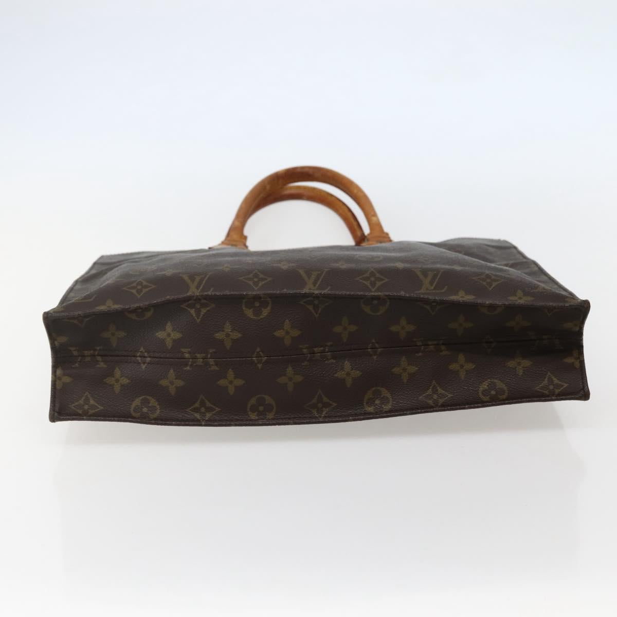 LOUIS VUITTON Monogram Sac Plat Hand Bag M51140 LV Auth BA5799