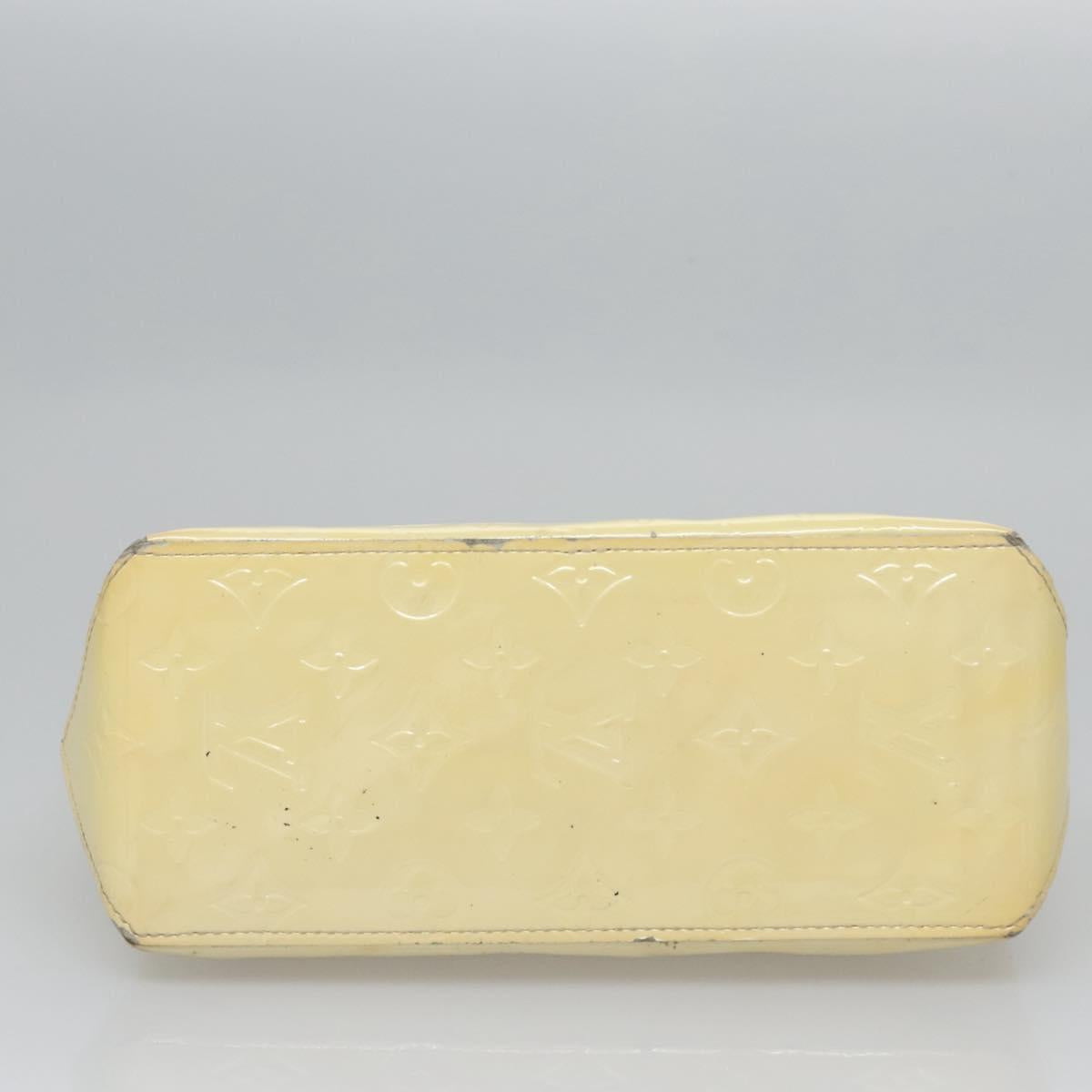 LOUIS VUITTON Monogram Vernis Reade PM Hand Bag Perle M91336 LV Auth BA580