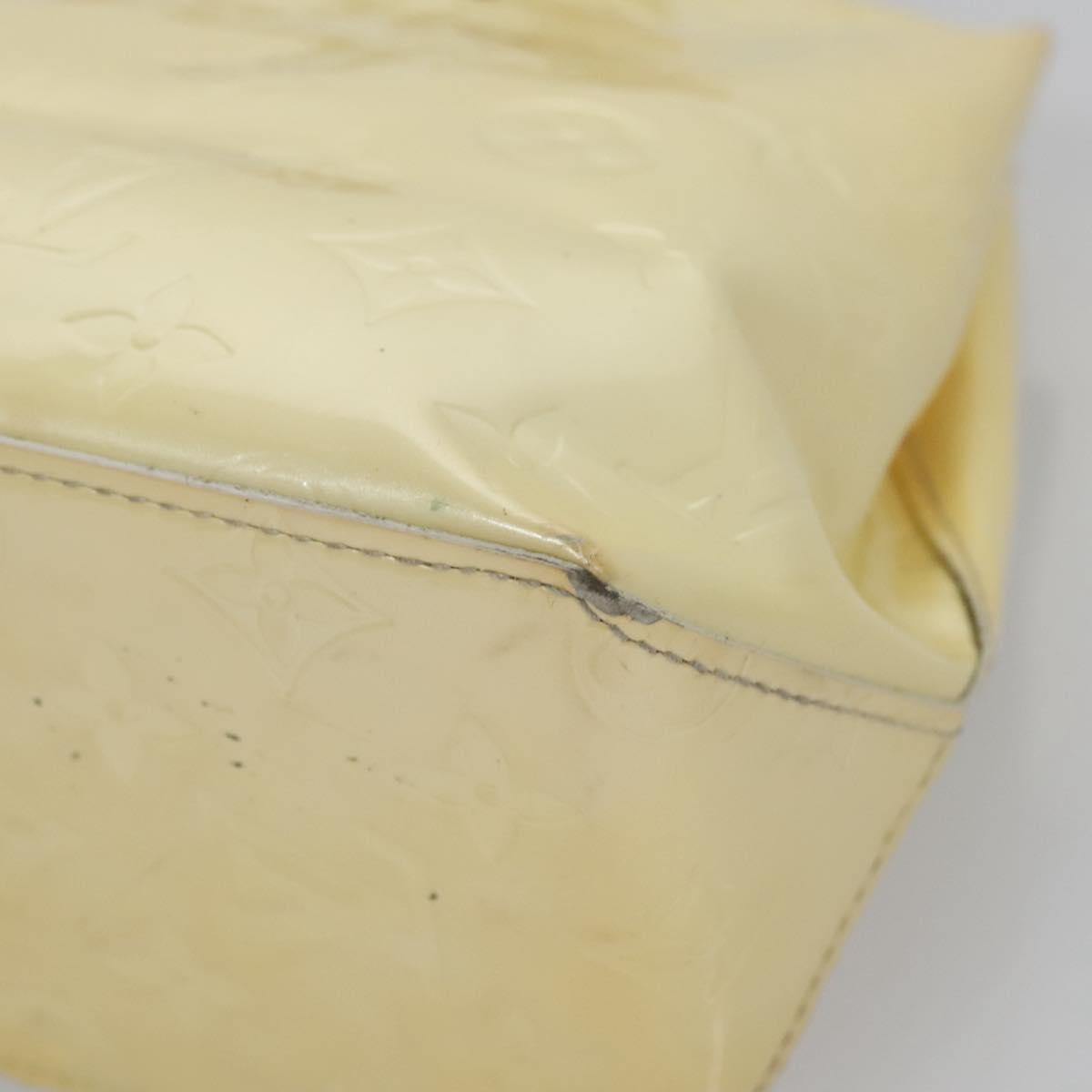 LOUIS VUITTON Monogram Vernis Reade PM Hand Bag Perle M91336 LV Auth BA580