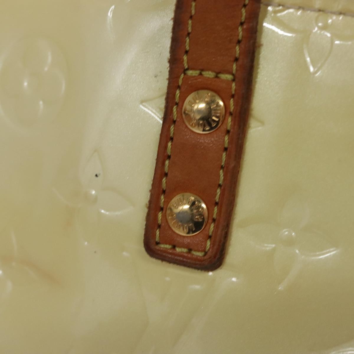 LOUIS VUITTON Monogram Vernis Reade PM Hand Bag Perle M91336 LV Auth BA580