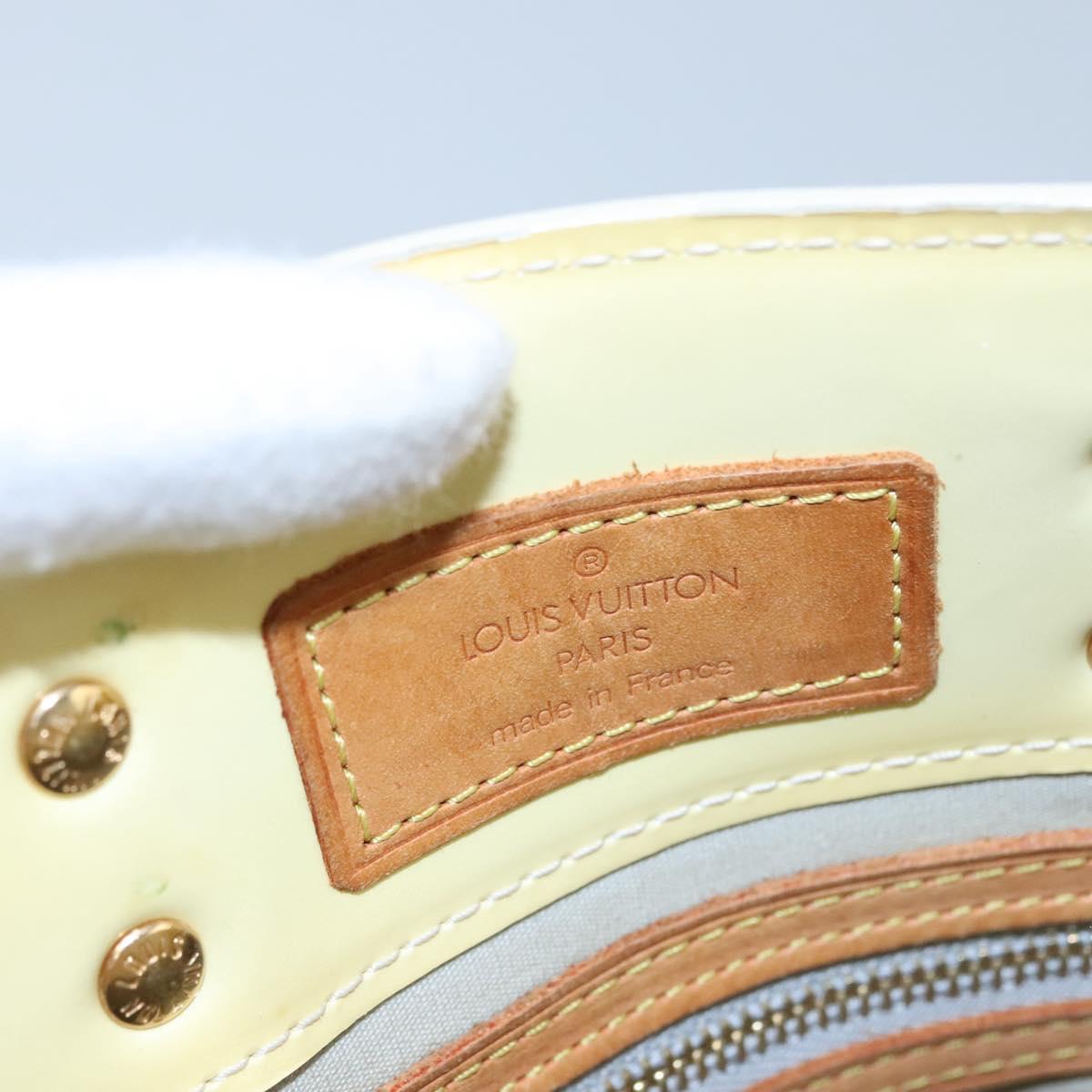 LOUIS VUITTON Monogram Vernis Reade PM Hand Bag Perle M91336 LV Auth BA580