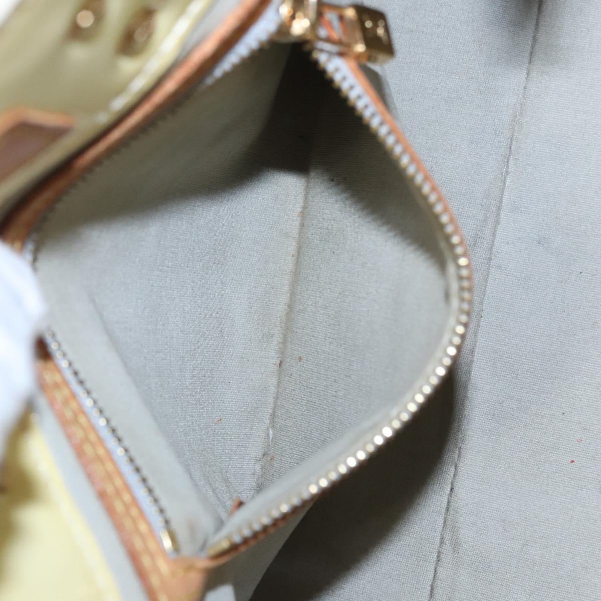 LOUIS VUITTON Monogram Vernis Reade PM Hand Bag Perle M91336 LV Auth BA580