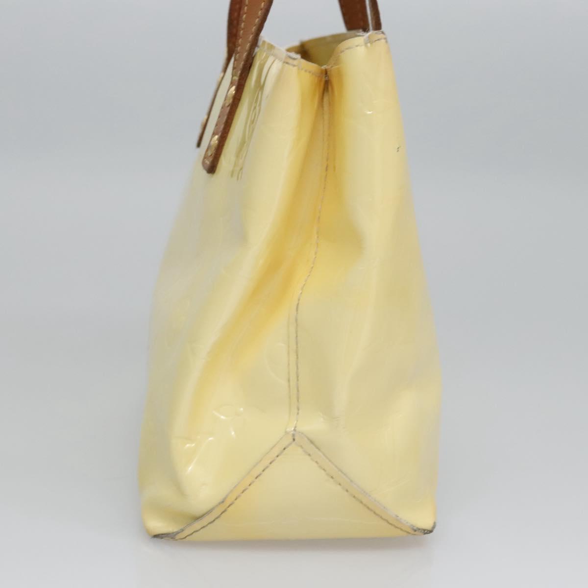 LOUIS VUITTON Monogram Vernis Reade PM Hand Bag Perle M91336 LV Auth BA580