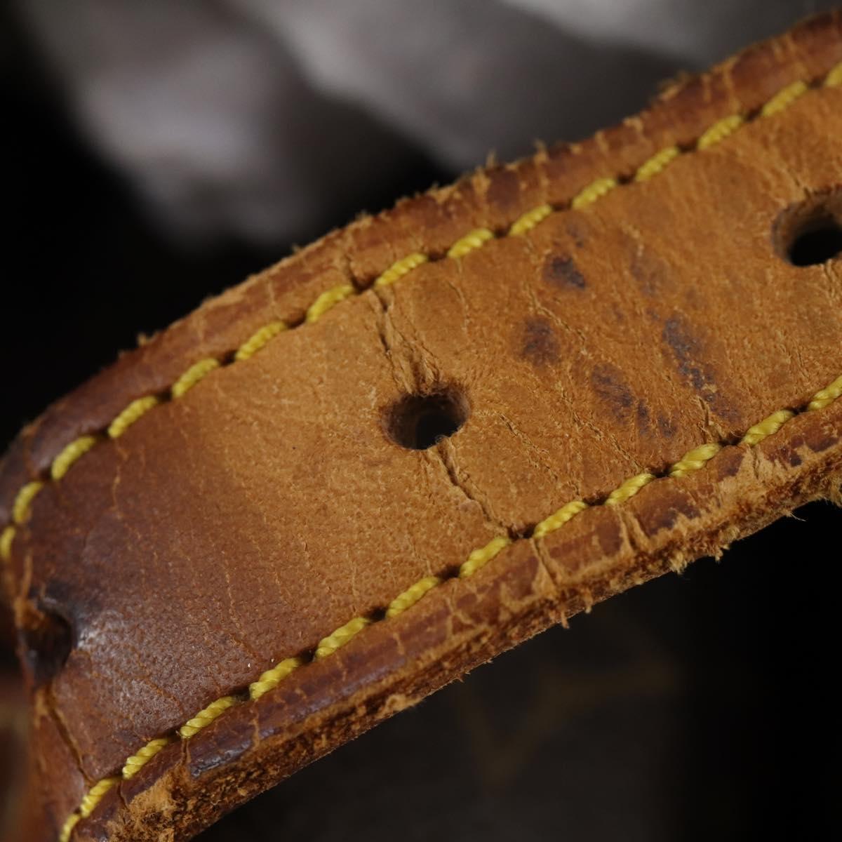 LOUIS VUITTON Monogram Saumur 35 Shoulder Bag M42254 LV Auth BA5810