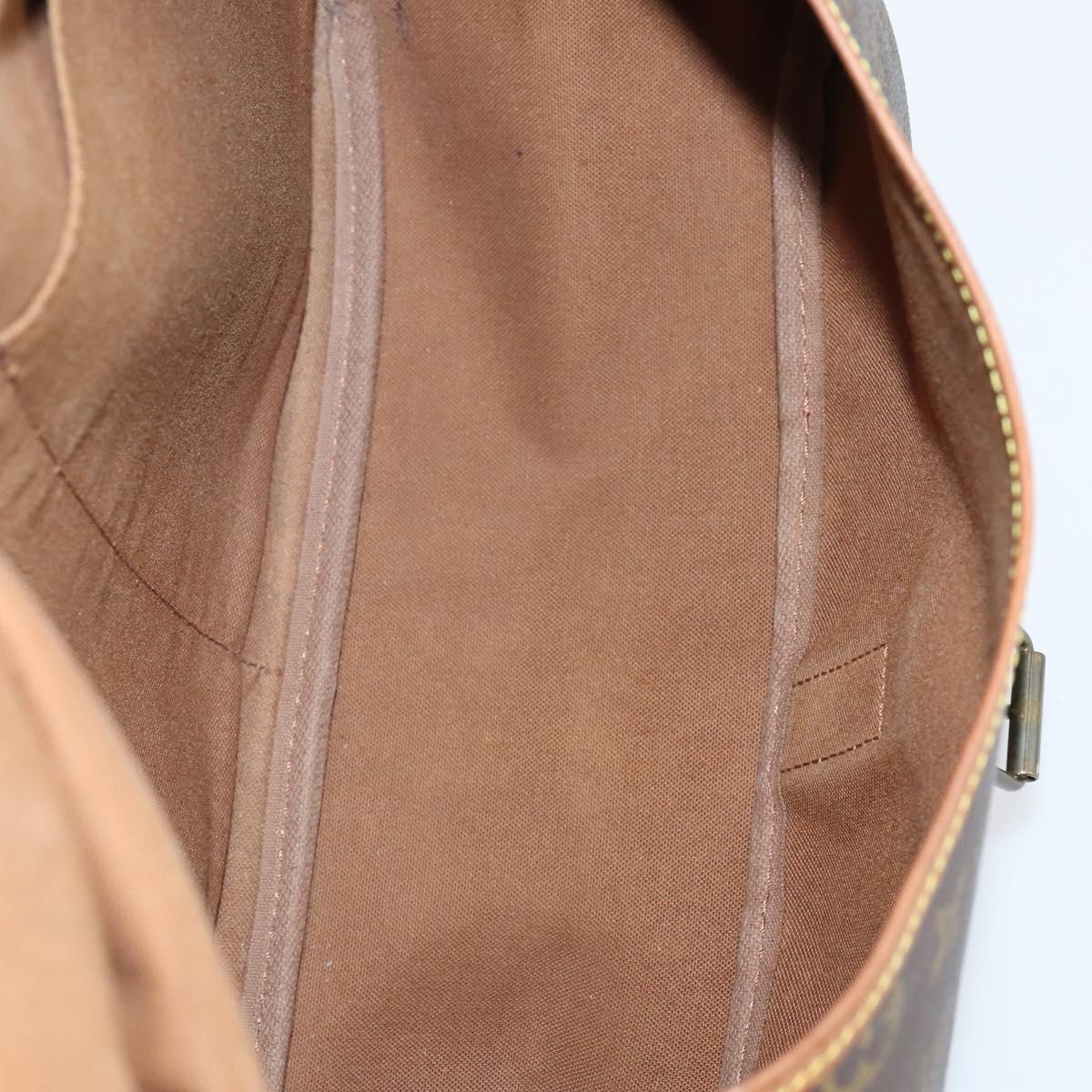 LOUIS VUITTON Monogram Saumur 35 Shoulder Bag M42254 LV Auth BA5810